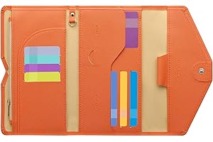 ZOPPEN Mulit-purpose Rfid Blocking Passport Holder Travel Wallet (Ver.4) Passport and Vaccine Card Holder ComboTri-fold Document Organizer Travel Essentials
