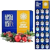 Tiesta Tea 2025 Advent Calendar, 24 Unique Loose Leaf Blends, Limited Edition Holiday Tea Gift Set, Perfect Variety Pack for Tea Enthusiasts