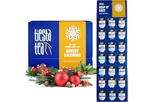 Tiesta Tea - Advent Calendar 2025, Loose Leaf, 24 Exquisite Loose Leaf Blends, Perfect Variety Pack for Brew Lovers, Limited 