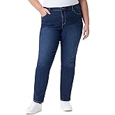 Gloria Vanderbilt Womens Amanda Classic High Rise Tapered Jean Plus Size