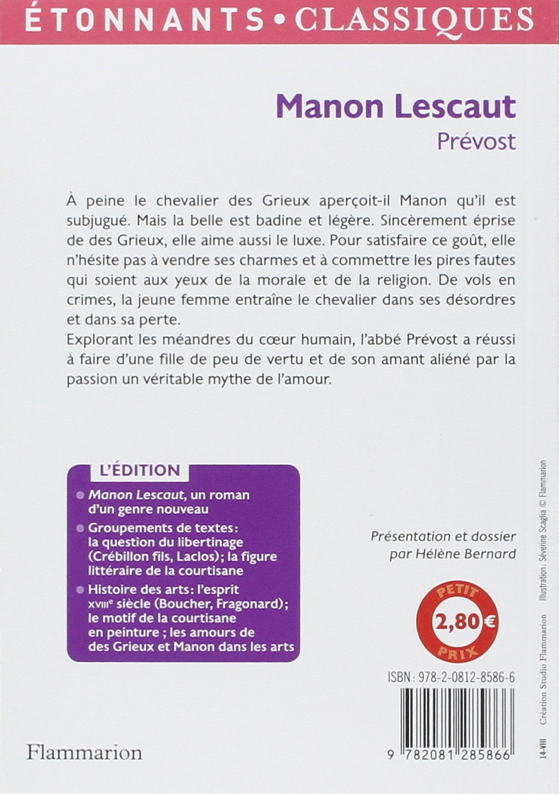 Amazon Fr Manon Lescaut Prevost Abbe Livres