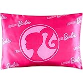 Get Trend Barbie Satin Pillowcase 19x26 in, Soft Touch Pillow Covers for Hair and Skin, Zipper Closure, Smooth Glossy Finish, Gifts for Girls, Teens