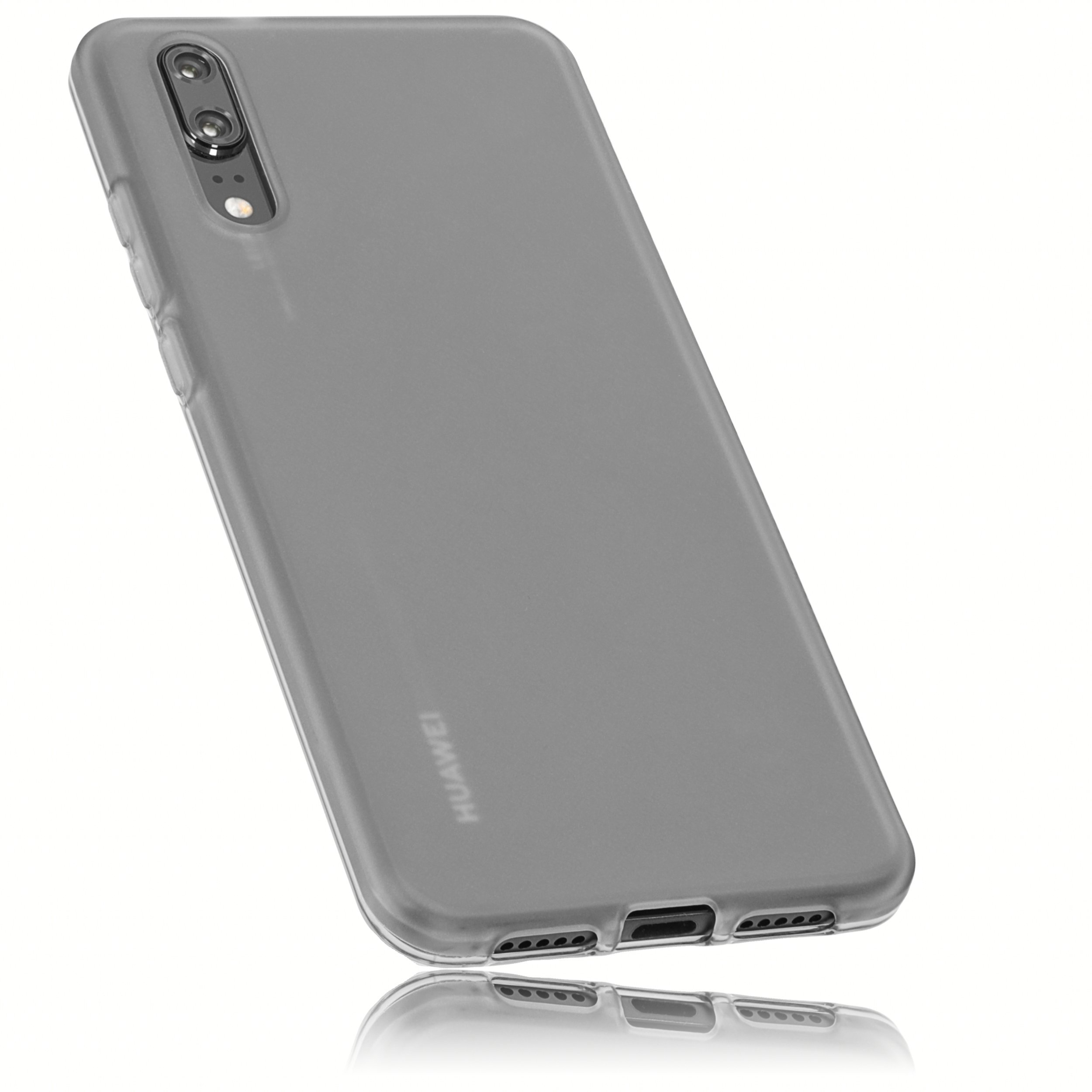 mumbi Case Compatible with Huawei P20 Mobile Phone Case, Transparent Black — image 1