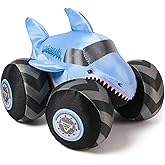 Monster Jam Official Megalodon Monster Truck with Sound, Plush Toy, Shark Monster Truck for Boys and Girls, Kids Toys for Age