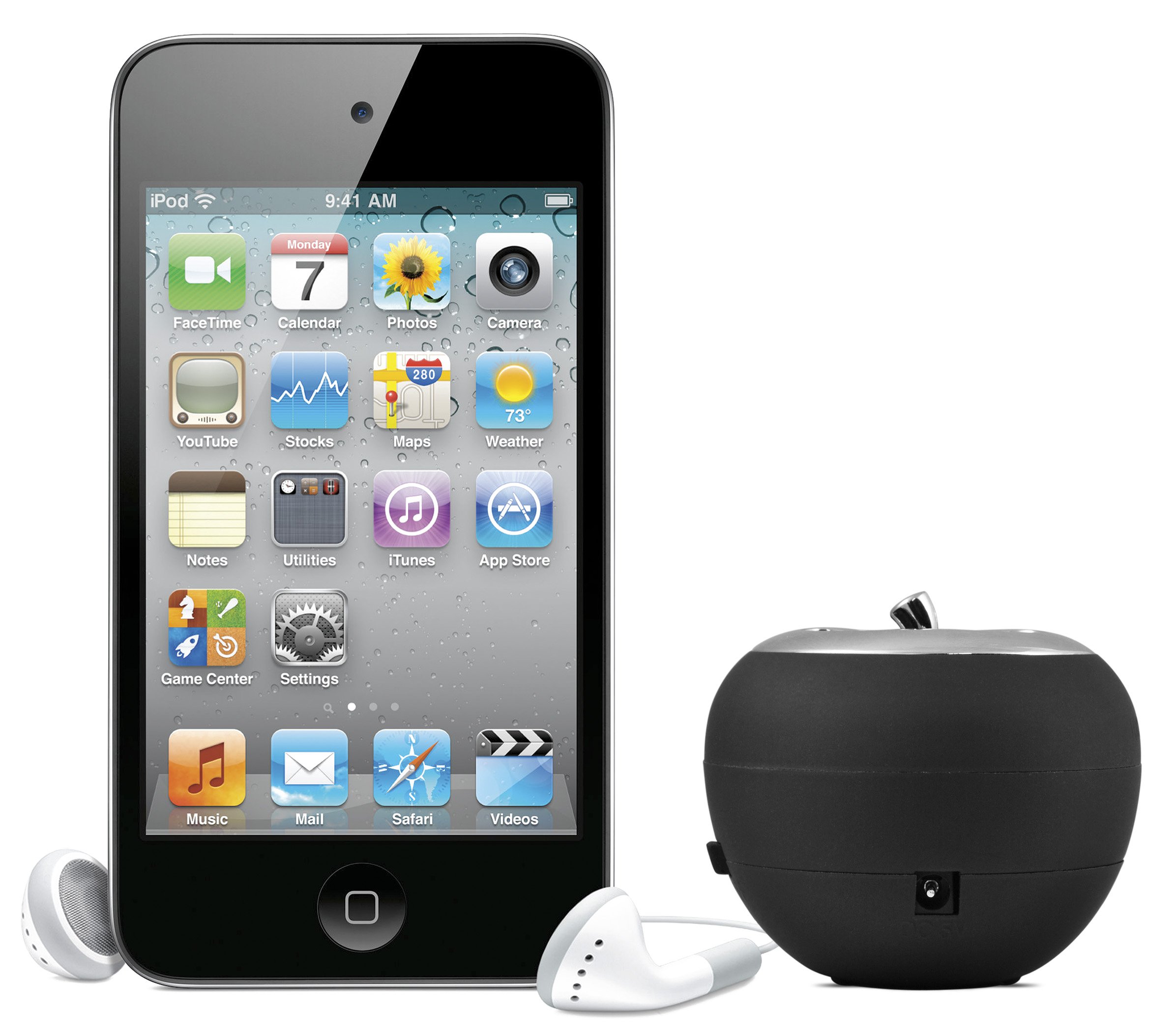 iPod Accessory, Ematic 11 in 1 iPod MP3 Accessory Kit with Wood Earbuds and Portable Speaker [ EI030 ]