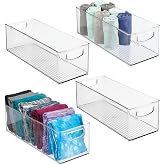 IDesign Clear Stackable Pantry Bins - Set Of 2 With Handles For Fridge & Cabinet Organizing - View #4