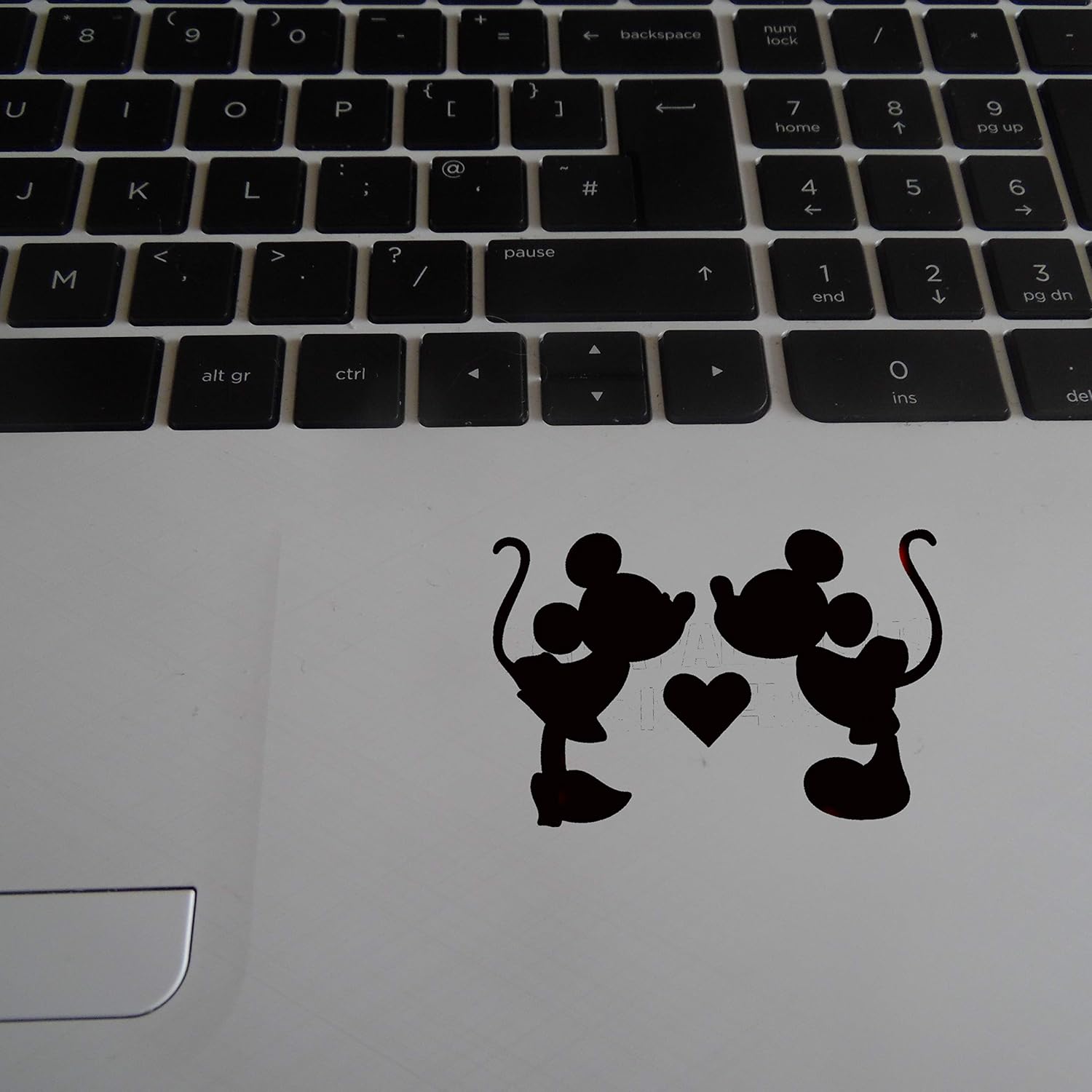 Pack of 6 Mouse Love Heart Novelty Small car Stickers, Waterproof Decals, Mickey Light Switch, Laptop, Water Bottles, Mirrors - Image 3