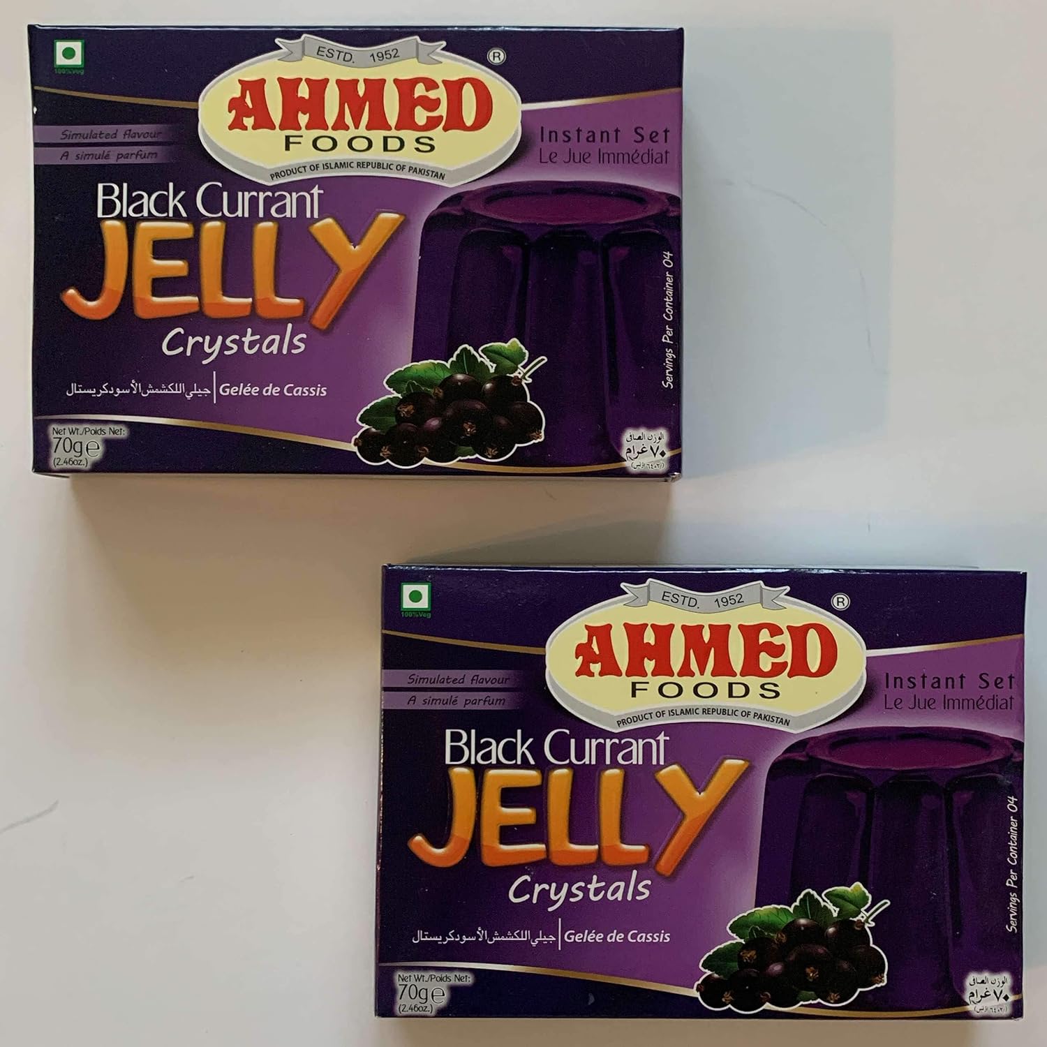Ahmed Halal Black Current Jelly Crystals 70 grams