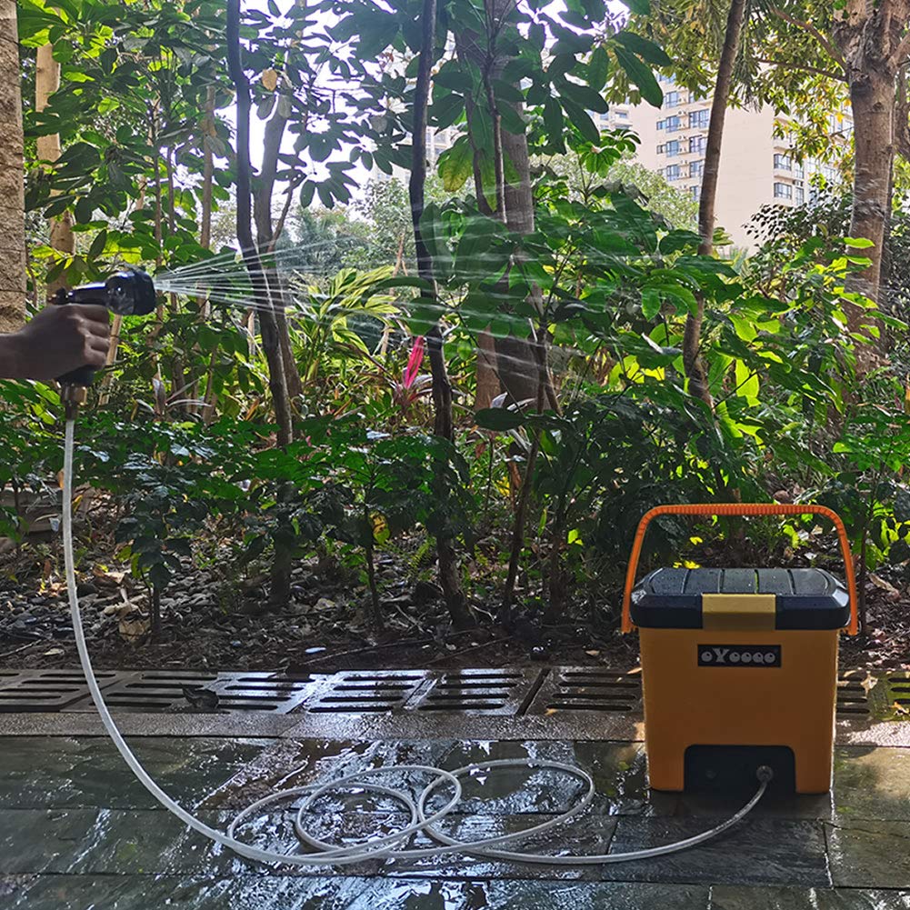 OYOOQO Pet Shower Electric Pressure Portable Outdoor Camping Shower