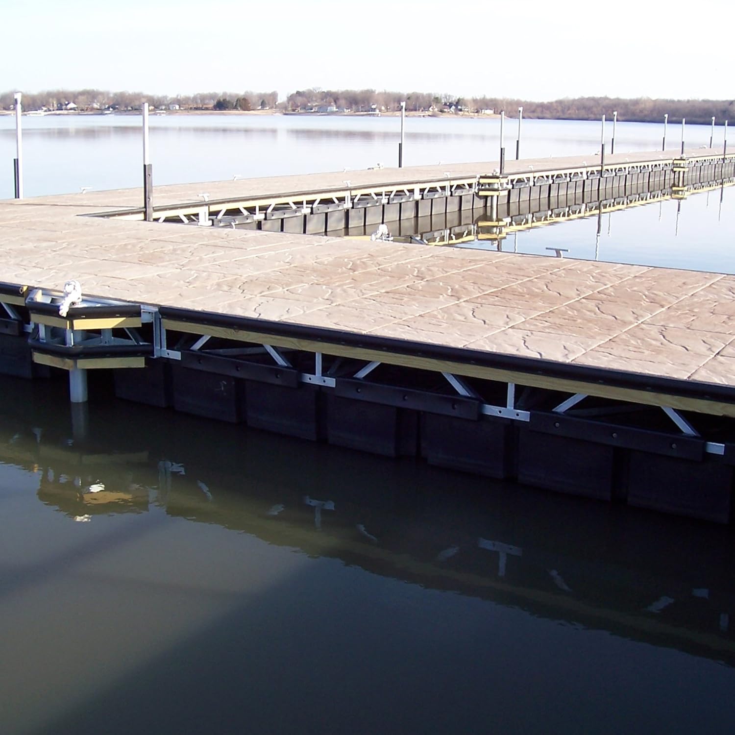 White DProfile Marine Dock Edging Boat Dock Pier Corner Bumper