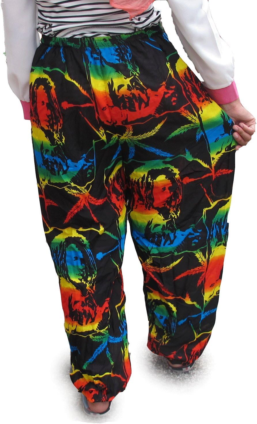 LOVELY BOB MARLEY 100% Rayon One Size Women's BOB MARLEY Print Exercise Yoga Harem Trousers