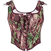 Scarlet Darkness Women Renaissance Corset Pirate Bustier Top Bodice Bodyshaper