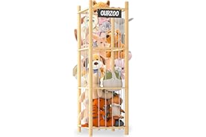 Stuffed Animal Storage - Wood Toy Storage, Large Capacity Stuffed Animal Holder for Toddler, Gift for Bedroom Playroom Nurser