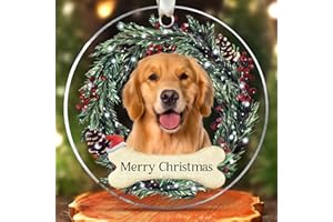 Pawzity Golden Retriever Ornament - Golden Retriever Gifts for Women Men, Gifts for Dog Lovers - Acrylic Dog Christmas Hanging Ornament 2025