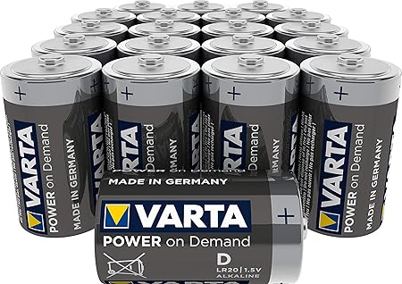 VARTA Power on Demand D Mono Batterien (20er Pack Vorratspack - smart, flexibel und leistungsstark für den mobilen Endkonsume