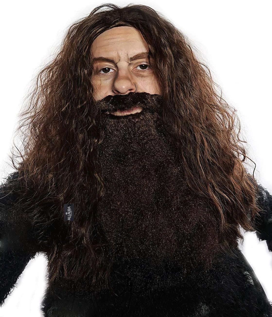 Amazon Com Wizard Brown Wig And Beard Costume Set Fake Beard