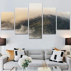 SIGNWIN 5 Panel Canvas Wall Art Modern Art...