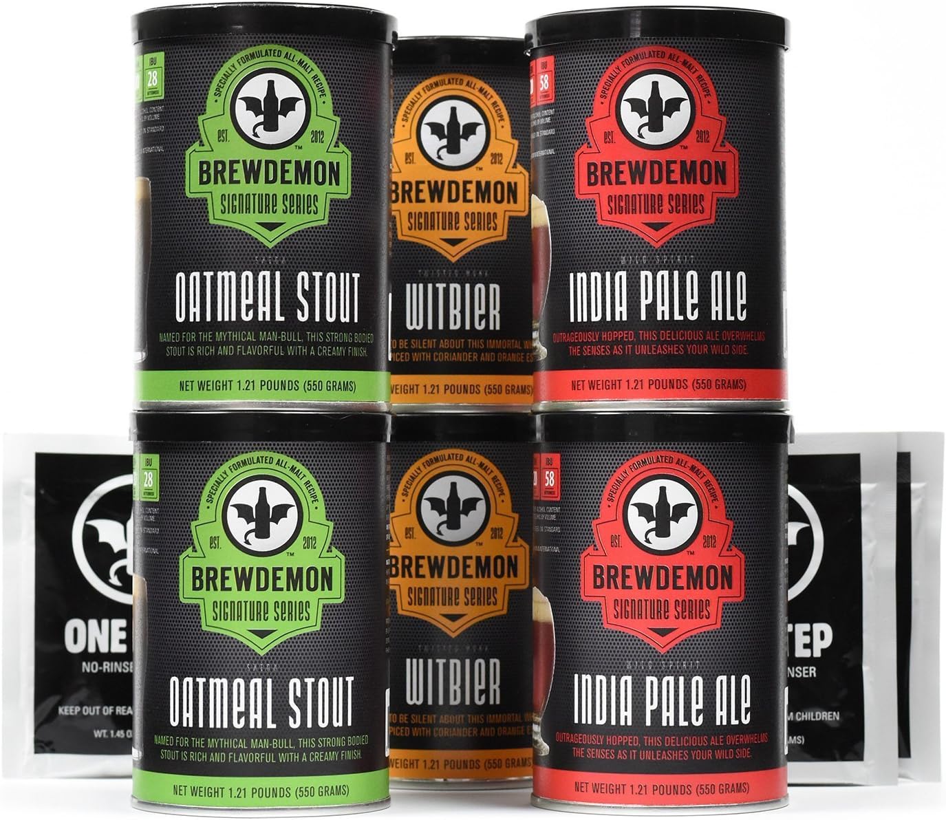 BrewDemon 2 Gal. Signature Variety 3Pack of Beer Recipe