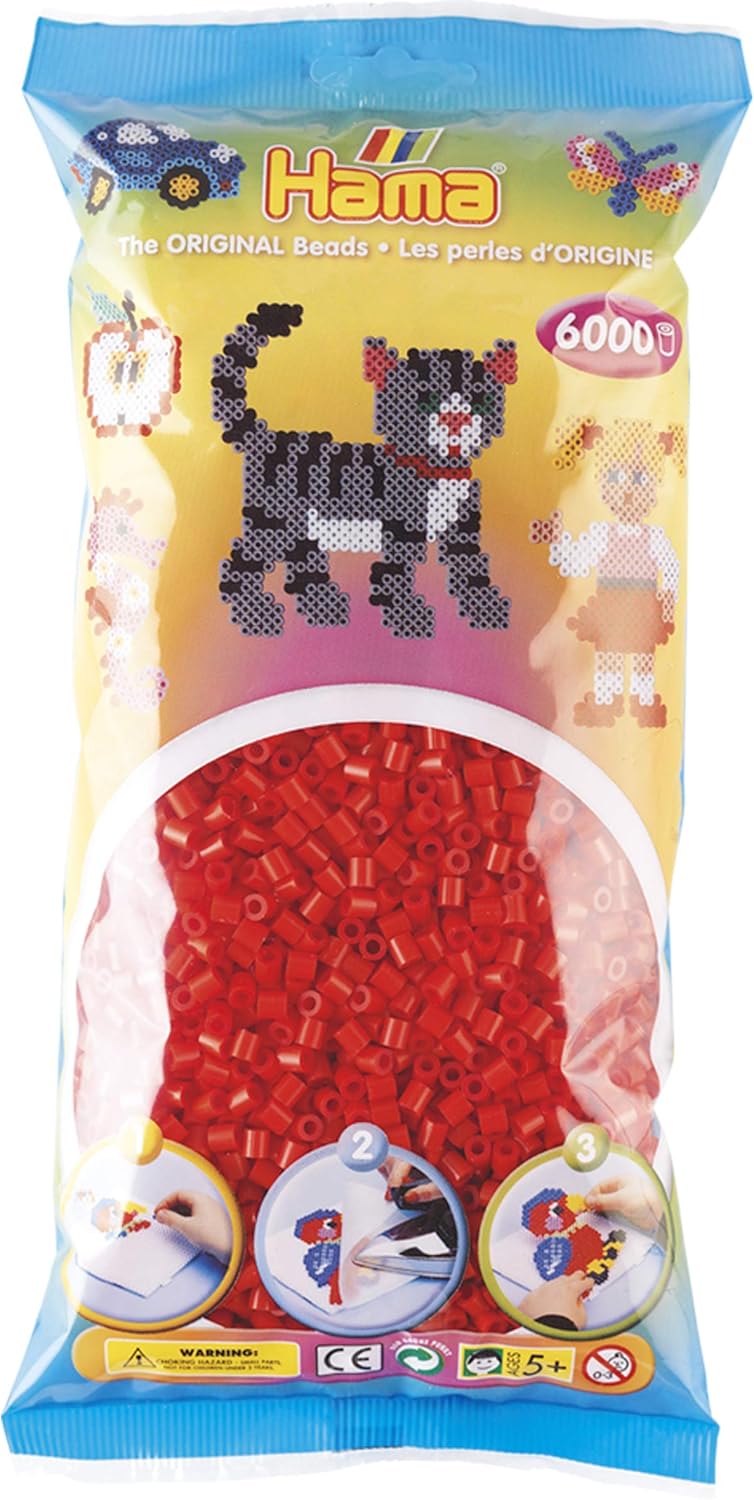 6000 Pieces Hama White Midi Beads