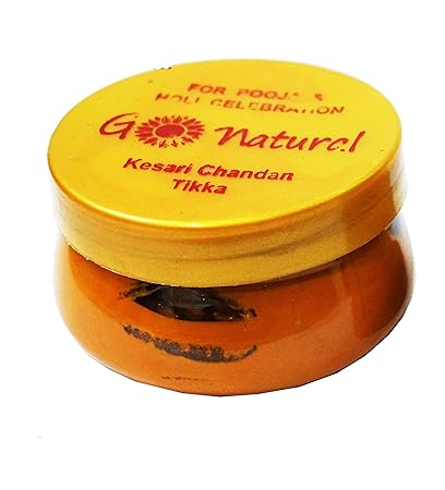 Dhinchak (Tm) Chandan Kesar Tilak (Yellow_3.1 Inch X 3.1 Inch X 3.1 Inch)