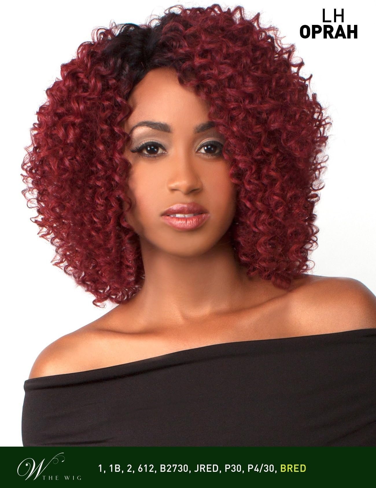 LH OPRAH (1B) - THE WIG 100% Human Hair Blend Invisible Part Lace Front Wig