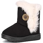 Femizee Girls Boys Warm Winter Boots Kids Outdoor Snow Boots(Toddler/Little Kid)