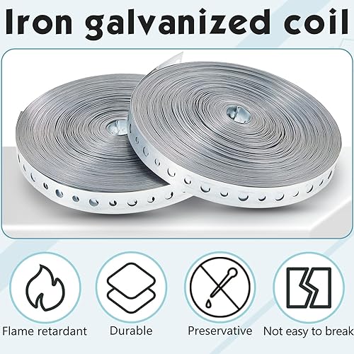 Galvanized Metal Pipe Straps, 3/4 Inch, 24 Gauge, 10ft/roll Hanger - View #6