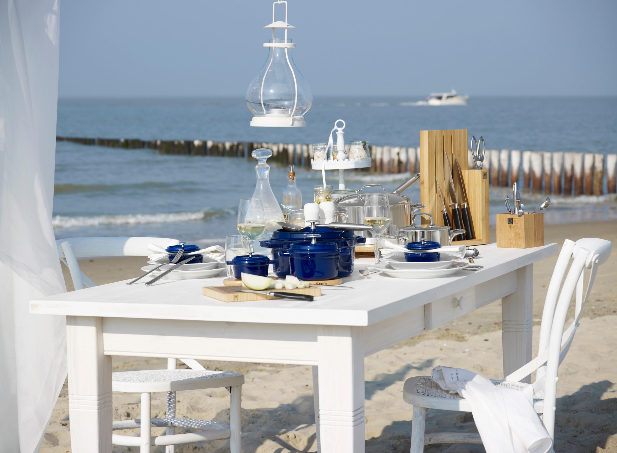 STAUB Cocotte, Gusseisen Bräter, Alle Herdarten inkl Induktion, Rund, 22 cm, 2,6 L, Dunkel-Blau 7