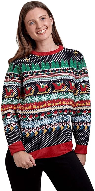 broken standard christmas jumper