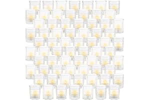 DNANAOL 70pcs Assorted Votive Candle Holders - Clear Glass Tea Lights Candle Holder in Bulk, Tealight Candle Holder for Table Centerpiece Wedding Decor Home Decoration