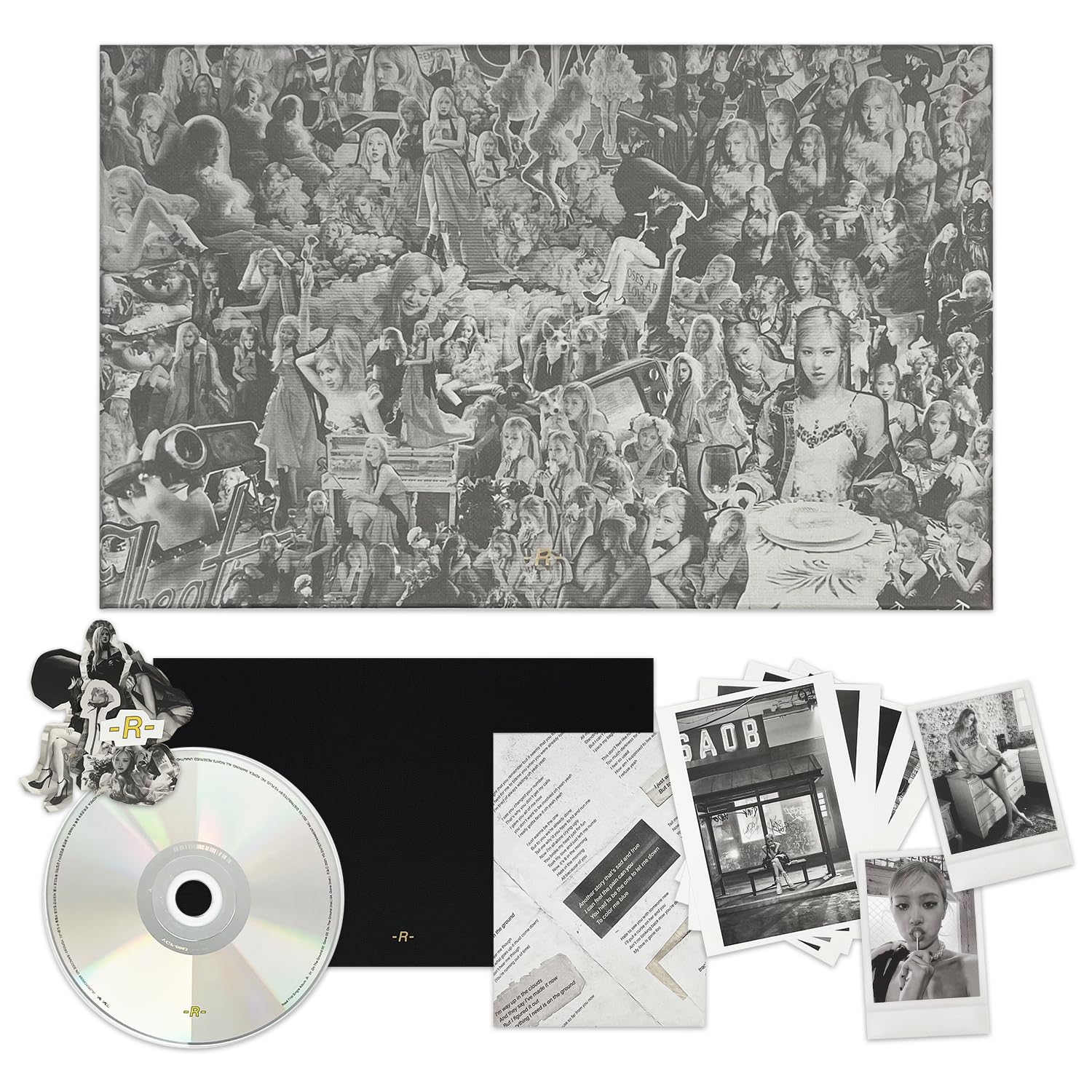 Mua ROSE First Single Album [R] Photobook + Lyrics Paper + Postcard