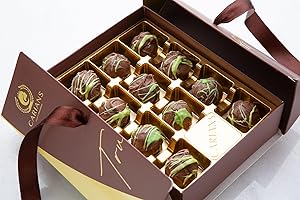 CARIAN'S BISTRO CARIANS Assorted Dubai Chocolate Gourmet Truffles Box, Dubai Chocolate Candy with Pistachio and Kunafa, Box of Candy, Luxury Premium Gourmet, Great for Gift Giving, Holiday, 11 Pc