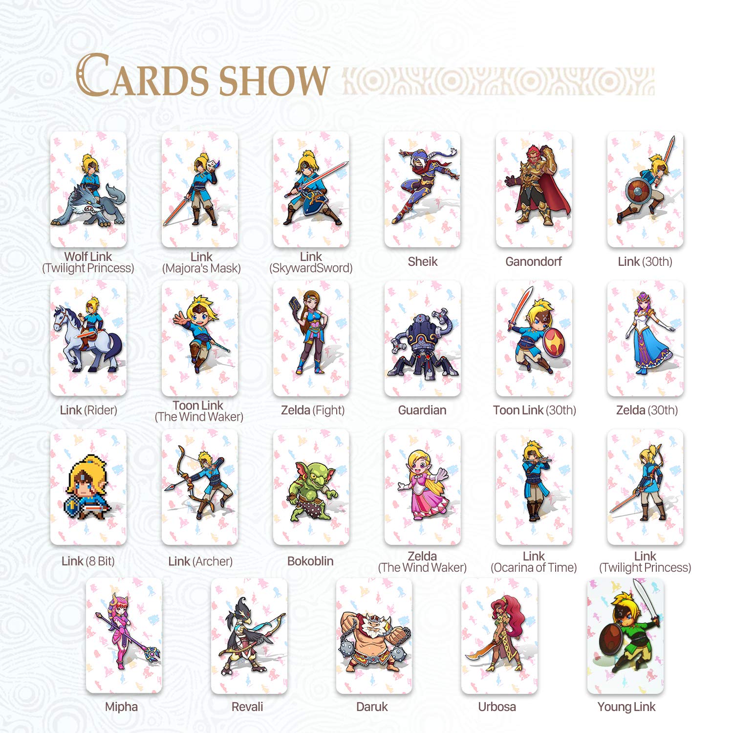 GURLLEU Botw NFC Tag Game Cards For The Legend Of Zelda Breath Of The