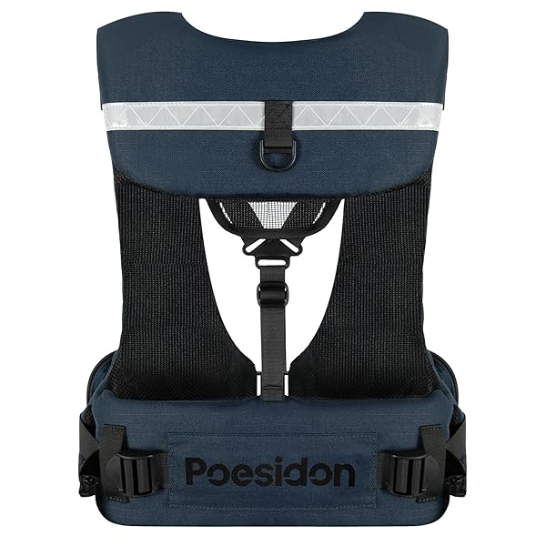 POESIDON ADJUSTABLE LIGHTWEIGHT BREATHABLE WATER SAFETY LIFE JACKET | CLASSIC UNISEX DESIGN | MULTI-FUNCTIONAL DUAL STORAGE POCKETS | SUITABLE FOR VARIOUS WATER ACTIVITIES