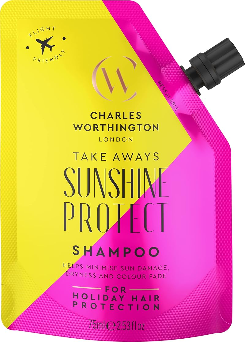 Charles Worthington Sunshine Protect Shampoo 75ml Travel Size Moringa UV Filters