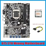 Lodokdre B75 ETH Mining Motherboard 8xPCIE USB Adapter CPU LGA1155 MSATA view 6