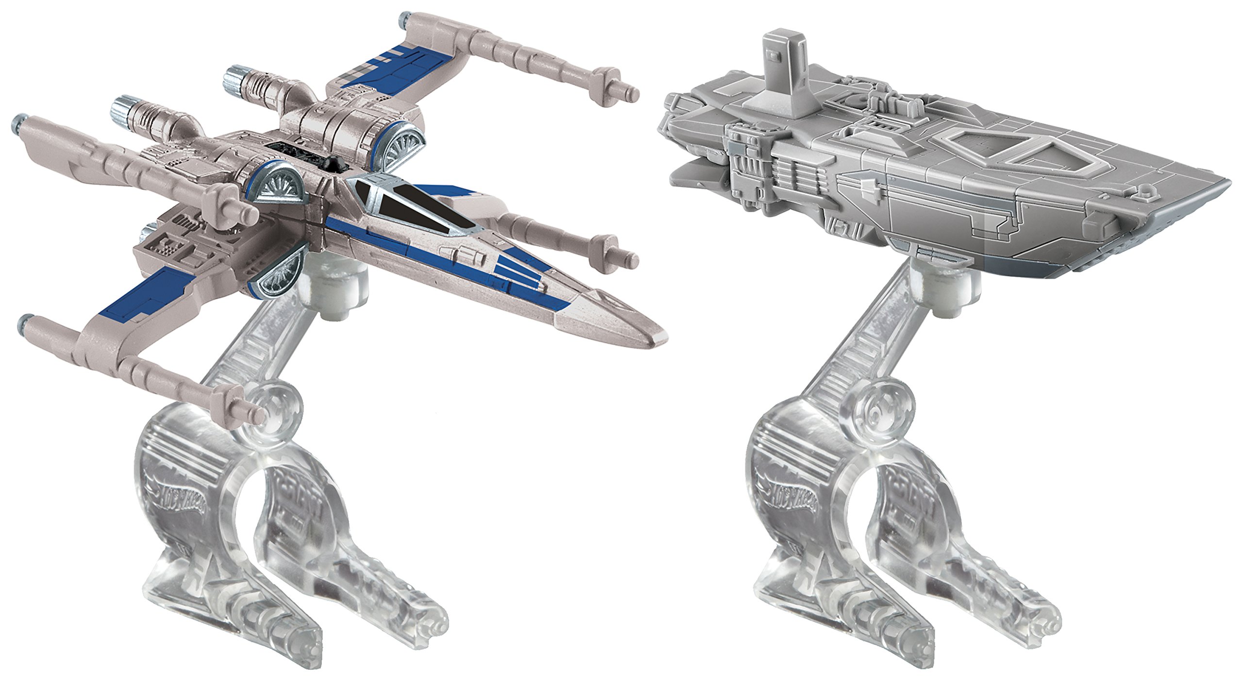 Hot Wheels Star Wars: El despertar de la fuerza Transporter de primer orden vs. Nave estelar X-Wing Fighter, paquete de 2