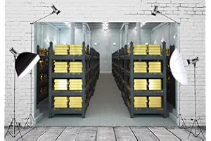 CORFOTO 5x4ft Bank Vault Bullion Backdrop Gold Bars Party Banner Kids Adults Family Portrait Photography Backdrops Photo Shoo