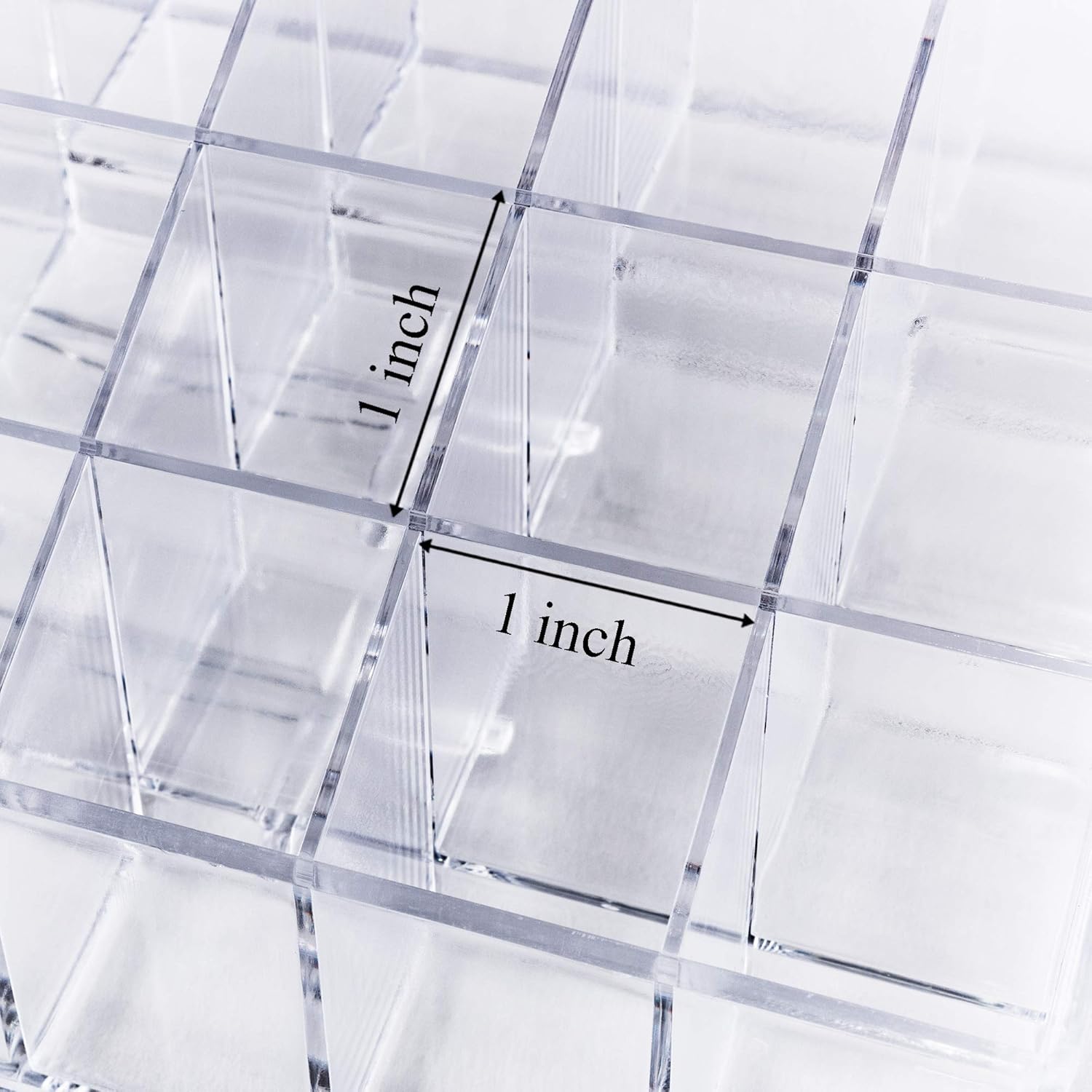 Transparent Cosmetic Makeup Organizer for Lipstick, Brushes, Bottles, and More. Clear Case Display Rack Holder: Home & Kitchen