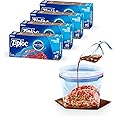 Ziploc Gallon Food Storage Freezer Bags, Stay Open Design with Stand-Up Bottom, Easy to Fill, 30 Count (Pack of 4)