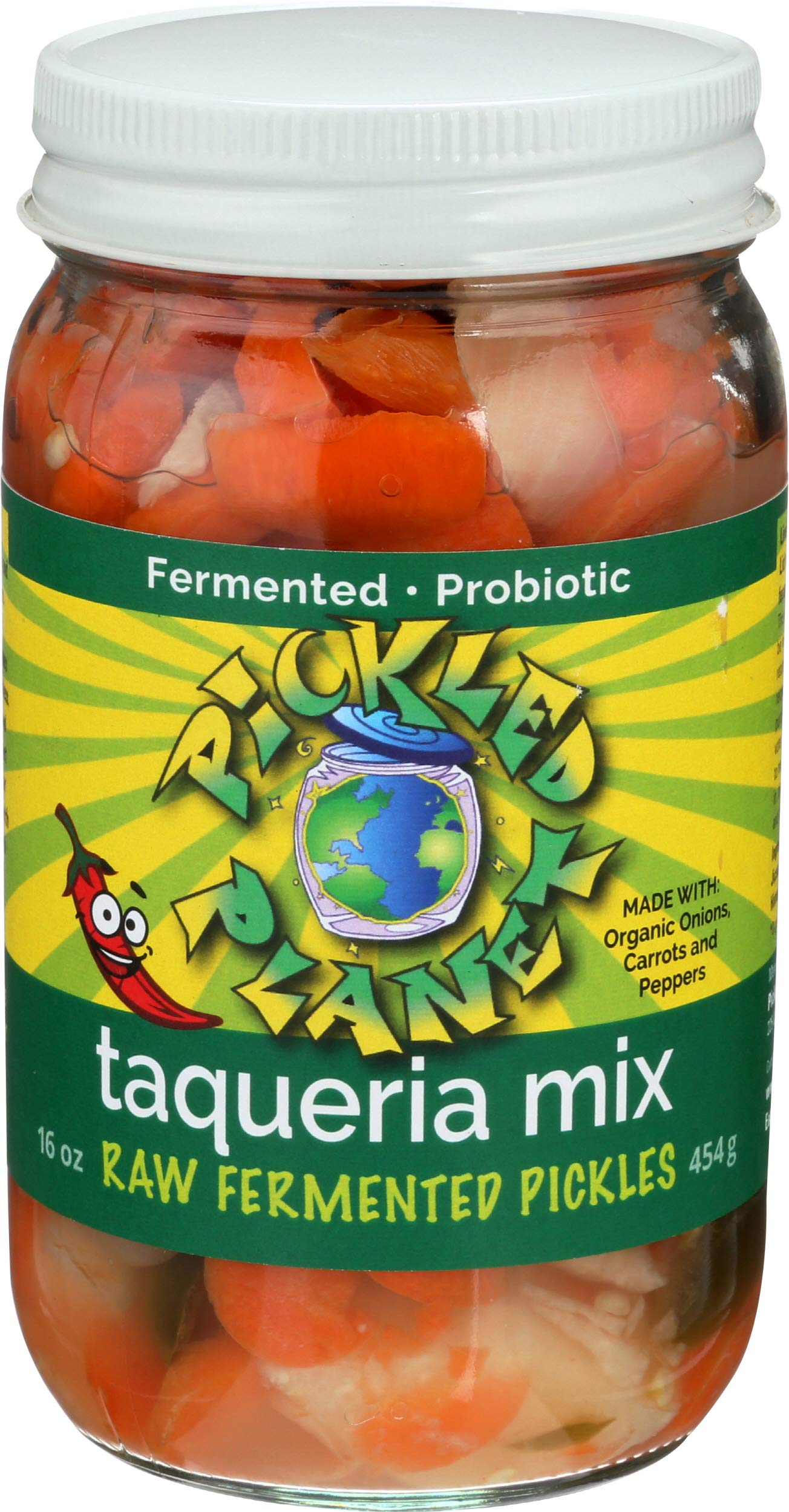 Pickled Planet, Pickles Raw Fermented Taqueria, 16 Ounce