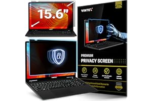 VINTEZ 15.6 Inch - 16:9 Aspect Ratio - Laptop Privacy Screen Filter for Widescreen Laptop - Anti-Glare - Anti-Scratch Protector Film - Data Confidentiality Shield