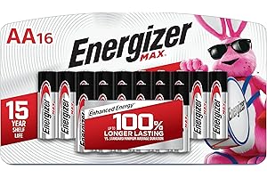 Energizer MAX AA Batteries (16 Pack), Double A Alkaline Batteries