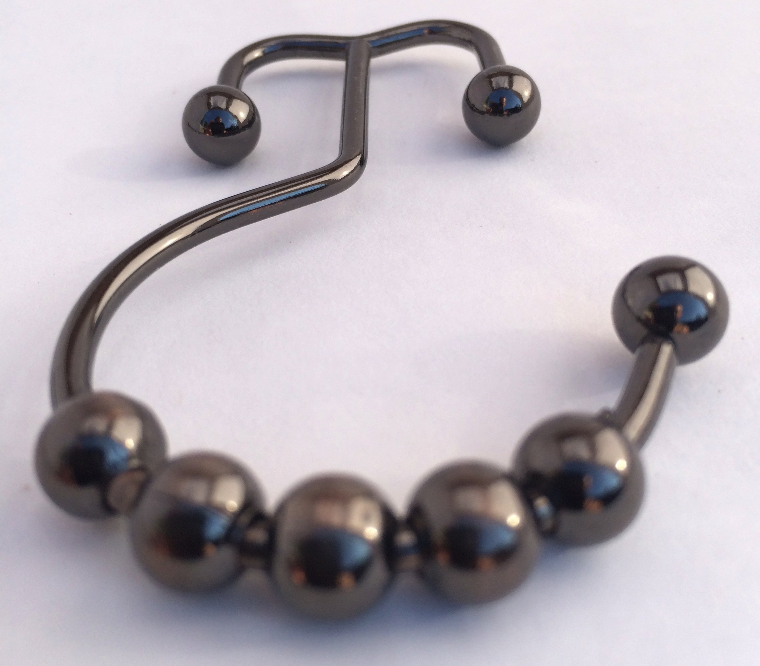 DOTZ Bathroom Collection Double Shower Curtain Hooks Decorative