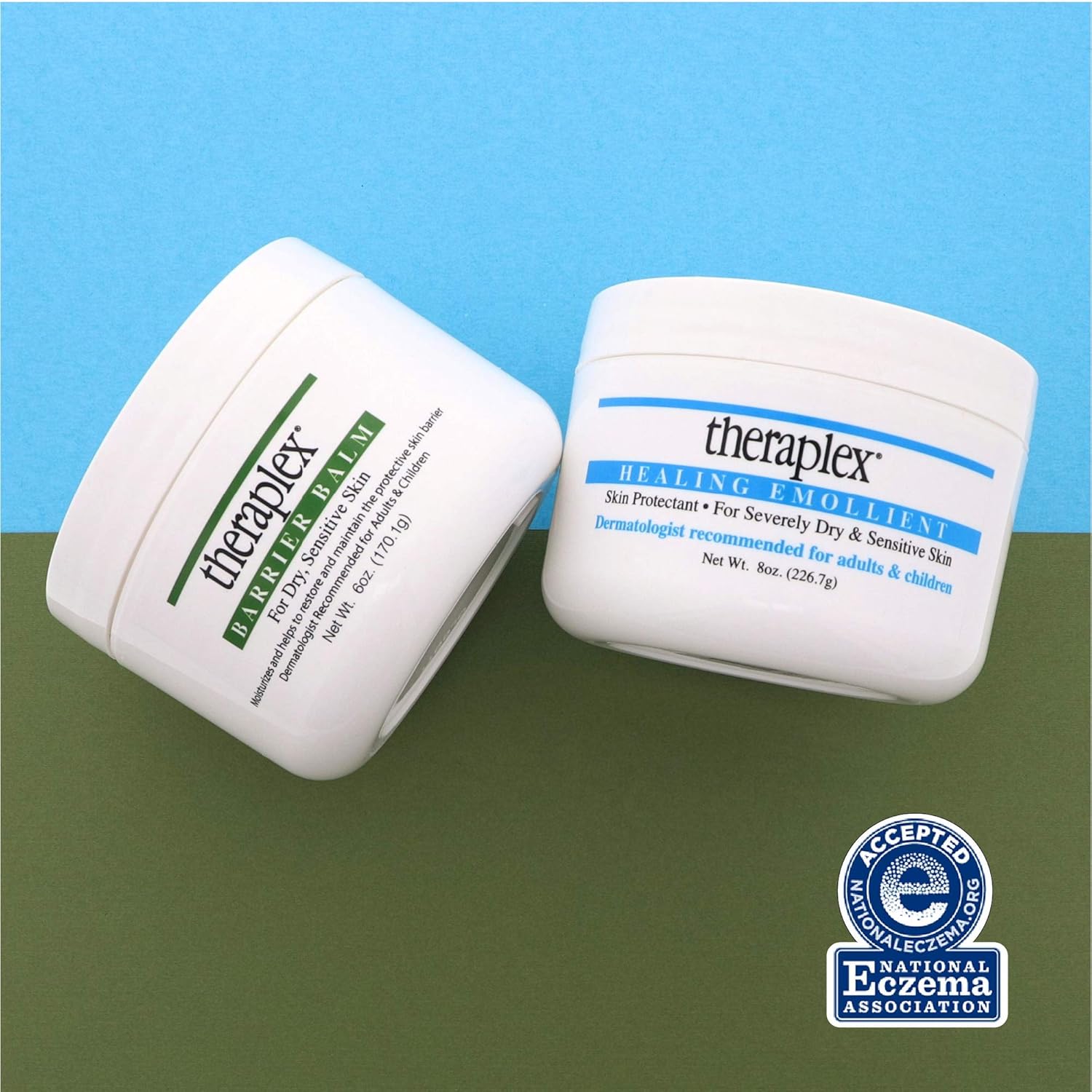 Theraplex Healing Emollient - Long Lasting Skin Barrier Protection for Severe Dry Skin, No Parabens or Preservatives, Noncomedogenic and Hypoallergenic, Dermatologist recommended (8 oz): Health & Personal Care