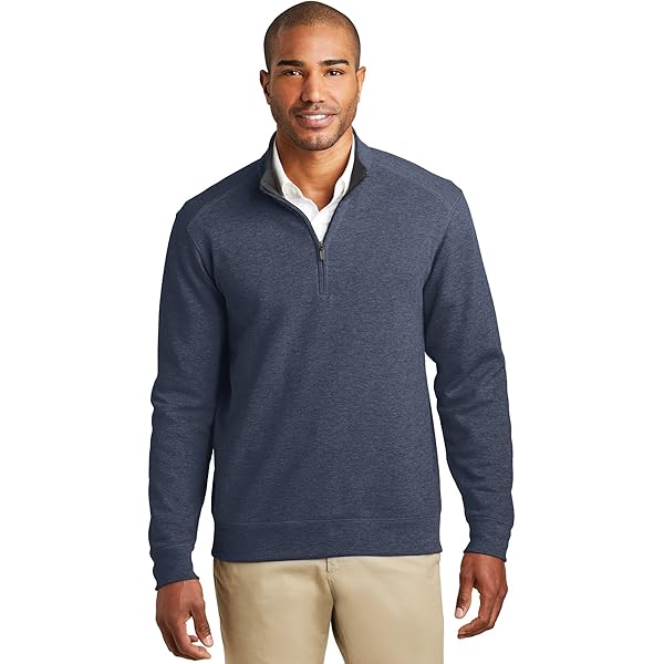 Port Authority Interlock 1/4-Zip at Amazon Men's Clothing store