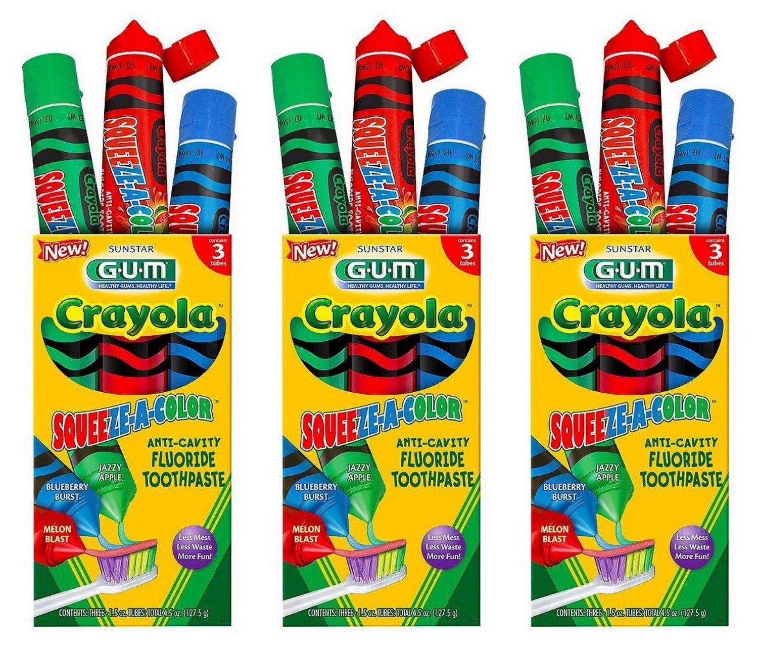 Buy Crayola GUM SqueezeAColor Anticavity Fluoride Toothpaste w/ Yummy