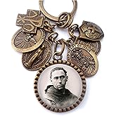 St. Ezekiel Moreno Keychain, Necklace or Clip, Patron Saint of Cancer Patients, Catholic Confirmation Gift