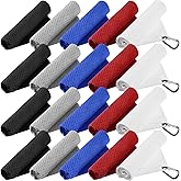 Tatuo 20 Pack 5 Colors Microfiber Golf Towel with Hook Clip Waffle Pattern Golf Towel Accessories for Men Women Convenient Gadgets Sports Fishing Bag for Home Gym Kitchen(20 Pcs)