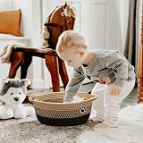 TIMEYARD Dog Toy Basket Storage Bin with Paw Design 30 x 20 x 13 cm view 6